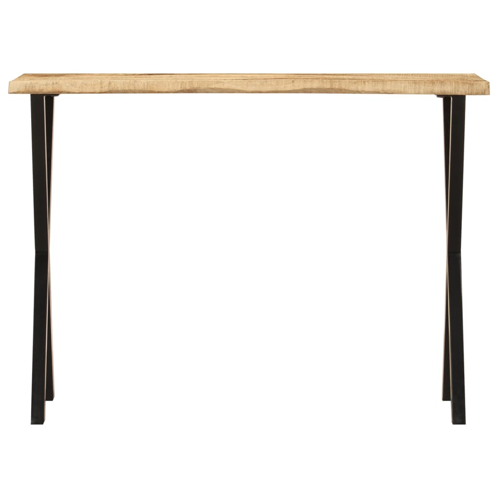 Table console à live edge 105x33x76 cm bois de manguier massif