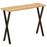 Table console à live edge 105x33x76 cm bois de manguier massif