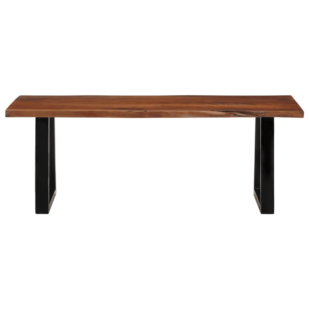 Table basse marron miel 110x55x40 cm bois massif d'acacia