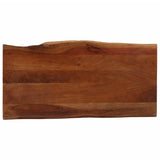 Table basse marron miel 110x55x40 cm bois massif d'acacia