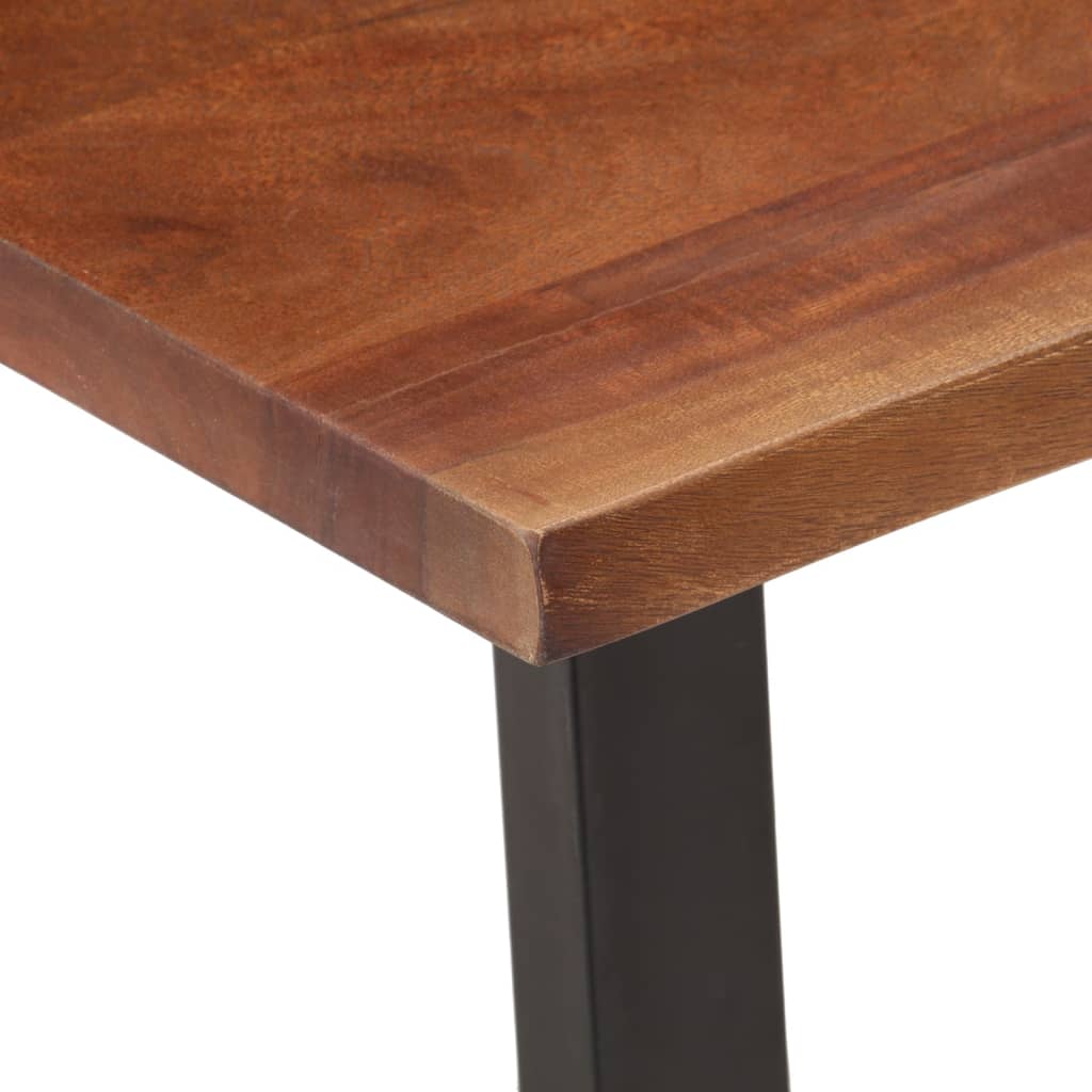 Table basse marron miel 110x55x40 cm bois massif d'acacia