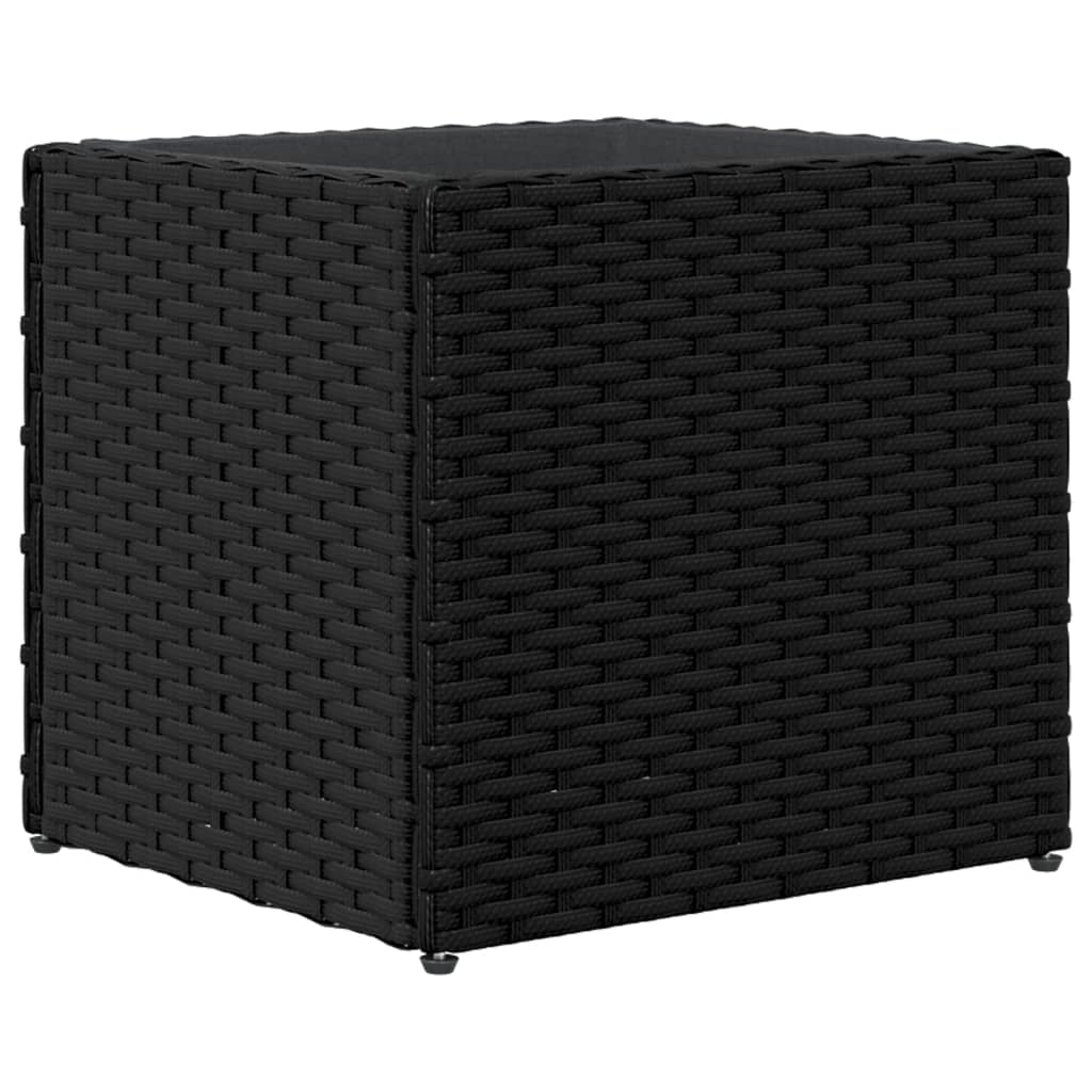 Planters 2 pcs black 36x30x32 cm woven resin