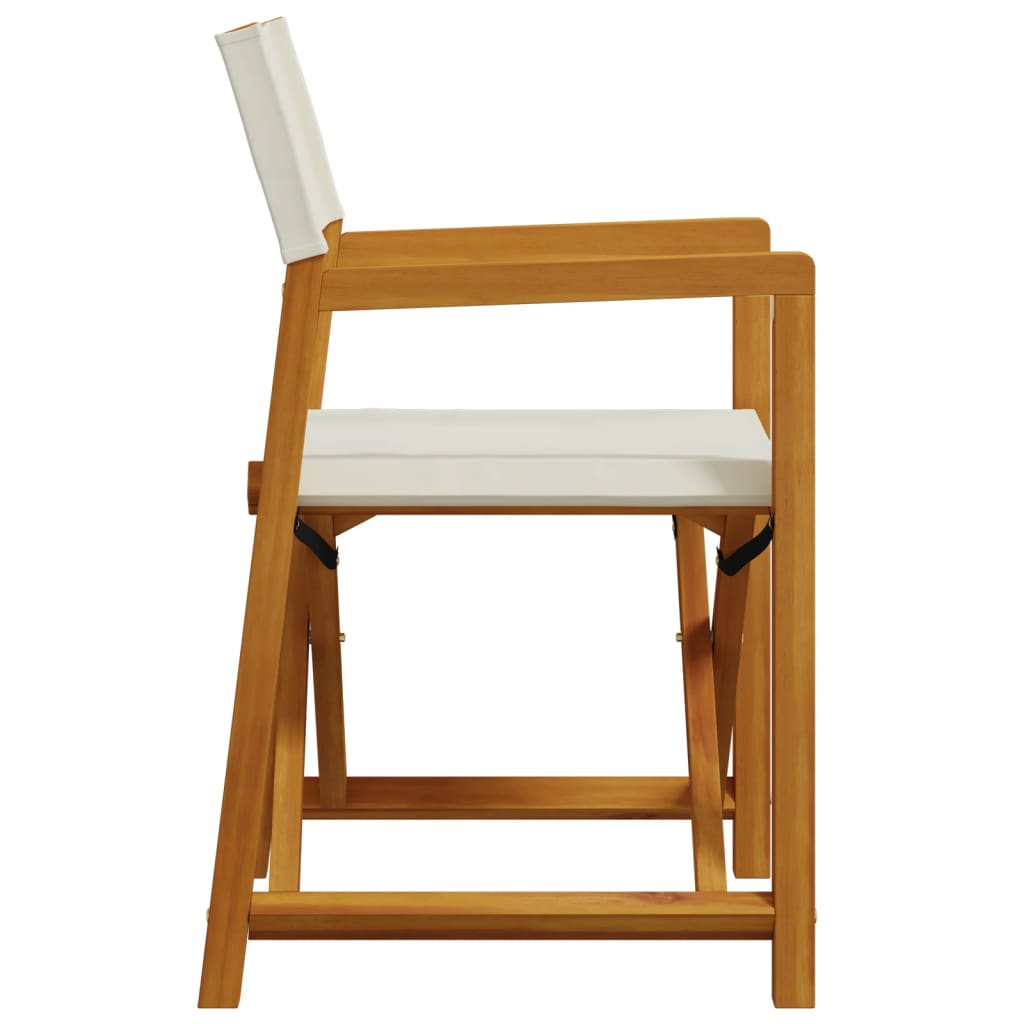 Chaises de jardin pliables lot de 6 blanc crème tissu