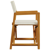 Chaises de jardin pliables lot de 8 blanc crème tissu