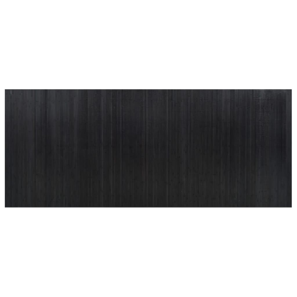 Black partition wall 165x400 cm bamboo