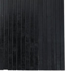 Black partition wall 165x400 cm bamboo