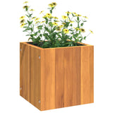 Jardinière 25x25x25 cm bois massif d'acacia