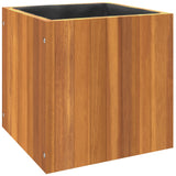 Planter 35x35x35 cm solid acacia wood