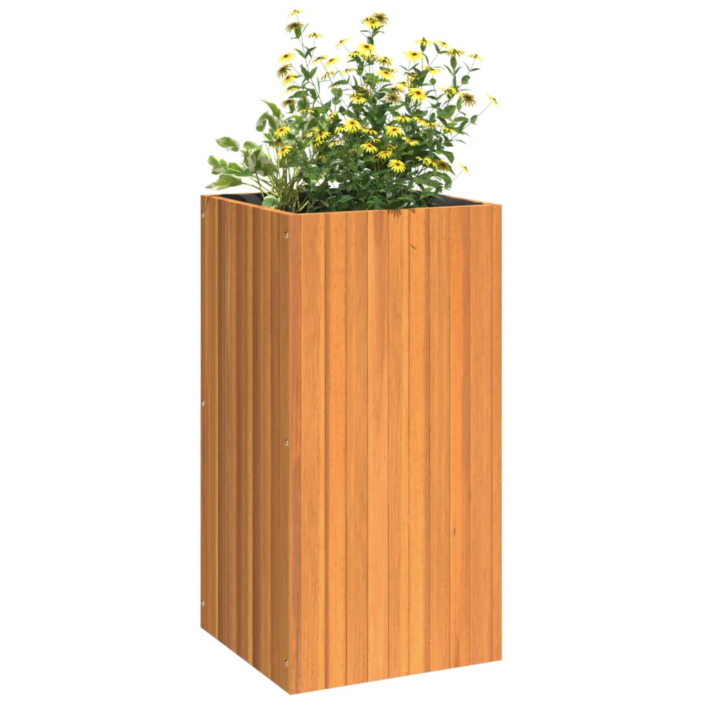 Jardinière 45x45x90 cm bois massif d'acacia