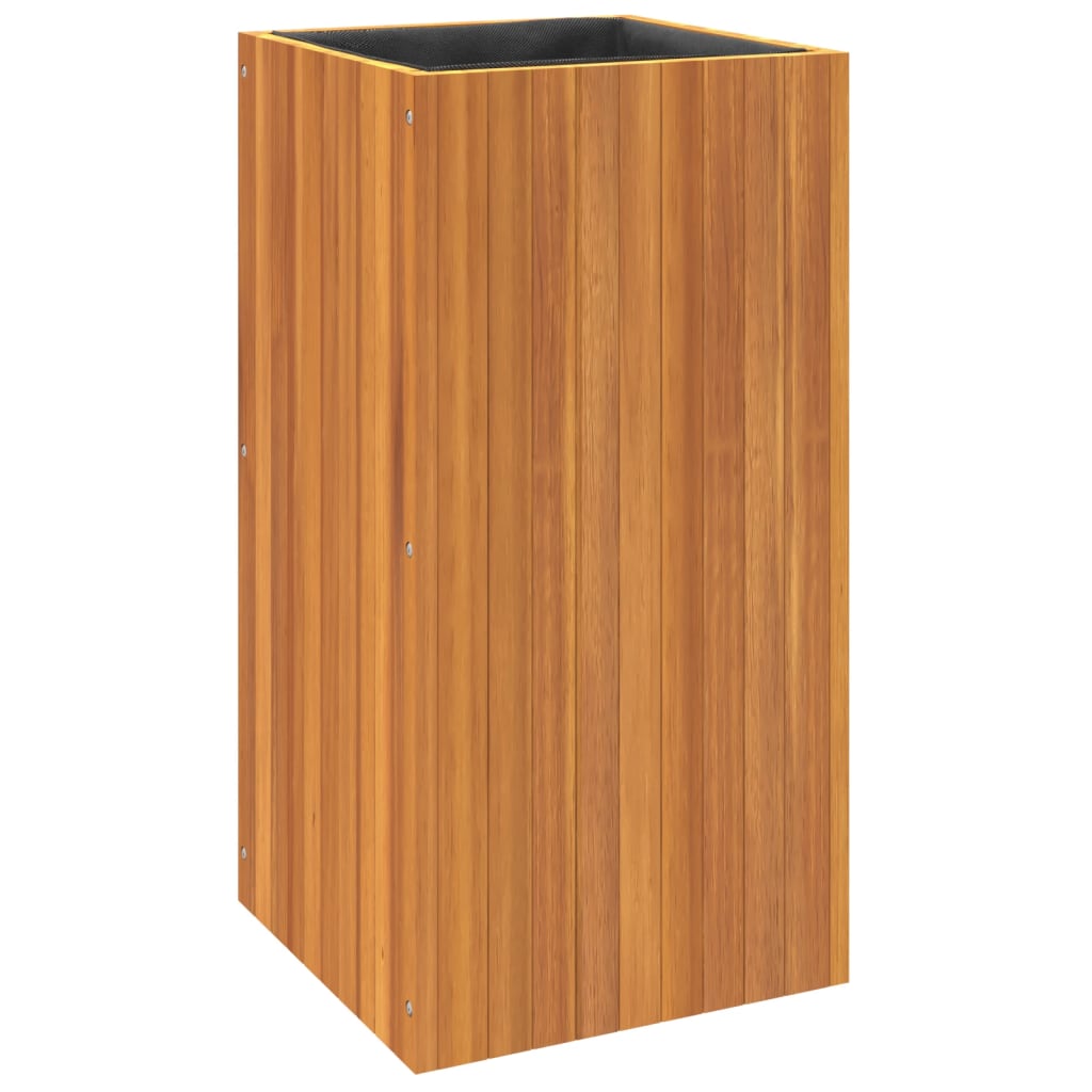 Jardinière 45x45x90 cm bois massif d'acacia