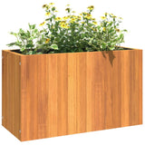 Jardinière 59x27,5x35 cm bois massif d'acacia