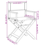 Chaises de jardin pliables lot de 2 blanc crème tissu