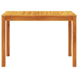 Table à manger de jardin 110x55x75 cm bois massif d'acacia