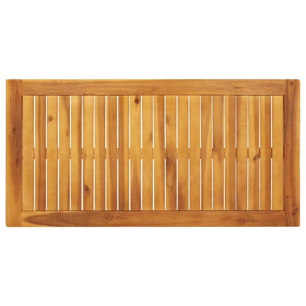 Table à manger de jardin 110x55x75 cm bois massif d'acacia