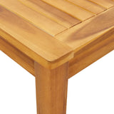 Table à manger de jardin 110x55x75 cm bois massif d'acacia