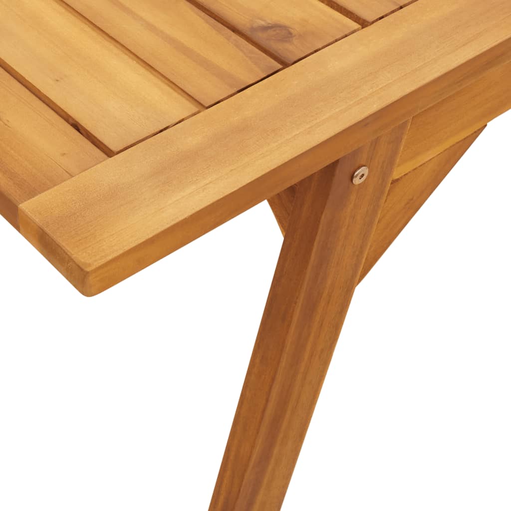 Table à manger de jardin 110x56x75 cm bois massif d'acacia