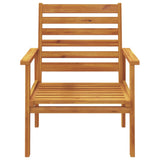 Fauteuil de jardin lot de 2 66,5x65x81 cm bois massif d'acacia