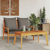 Ensemble de jardin avec coussin bois massif acacia