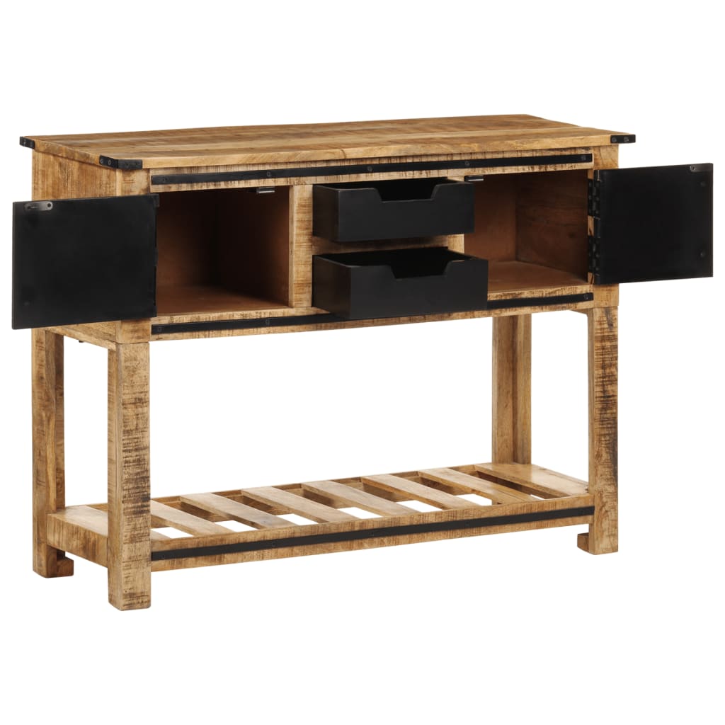 Table console 100x35x75 cm bois de manguier massif