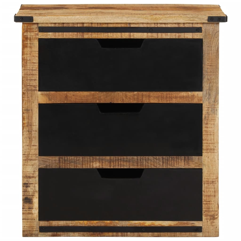 Buffet avec 3 tiroirs 55x35x60 cm bois massif de manguier