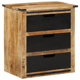 Buffet avec 3 tiroirs 55x35x60 cm bois massif de manguier