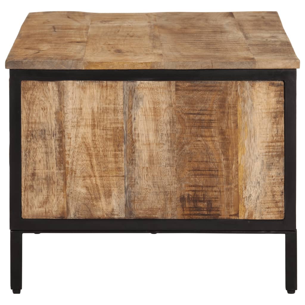 Table basse 80x50x40 cm bois de manguier massif brut