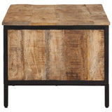 Table basse 80x50x40 cm bois de manguier massif brut