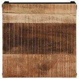 Couchtisch 35x35x30 cm rohes massives Mangoholz