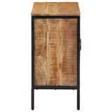 Buffet 70x35x70 cm bois de manguier brut massif