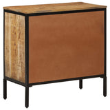 Buffet 70x35x70 cm bois de manguier brut massif