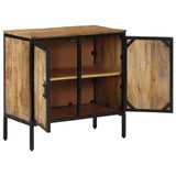 Buffet 70x35x70 cm bois de manguier brut massif