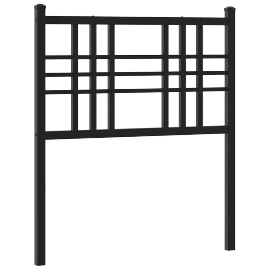 Tête de lit métal noir 75 cm