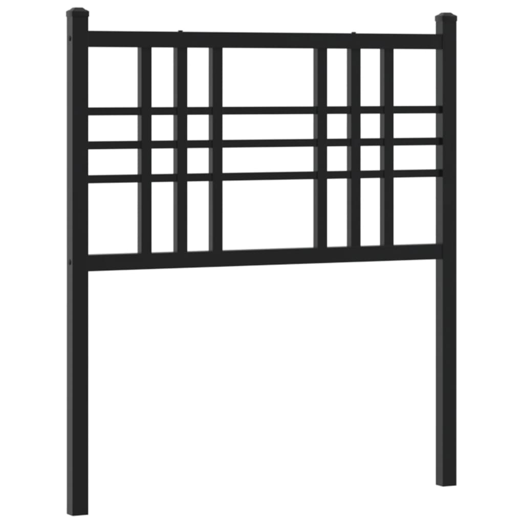 Tête de lit métal noir 80 cm