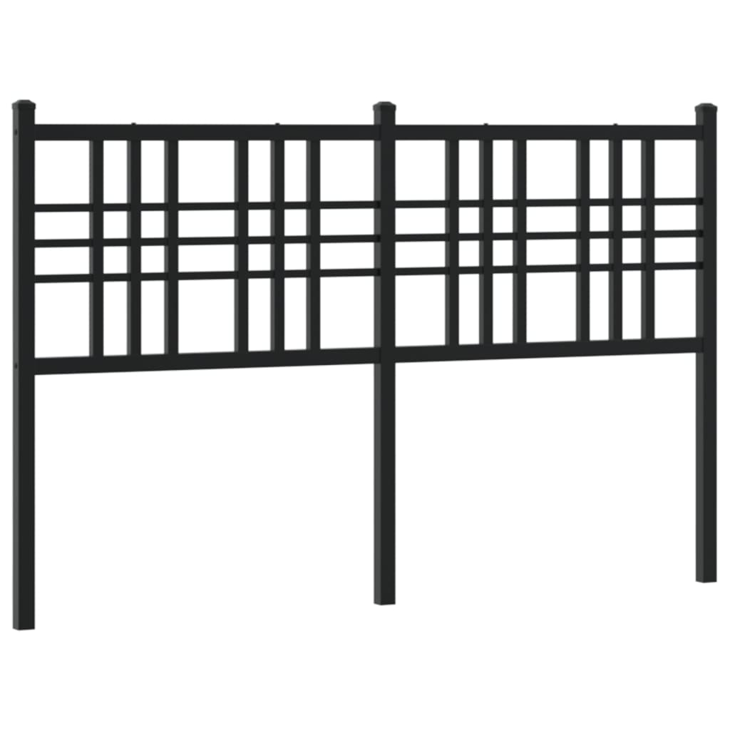 Tête de lit métal noir 120 cm