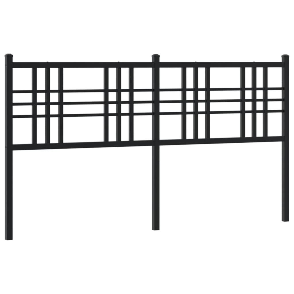 Tête de lit métal noir 160 cm