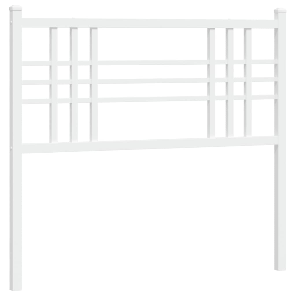 Tête de lit métal blanc 100 cm