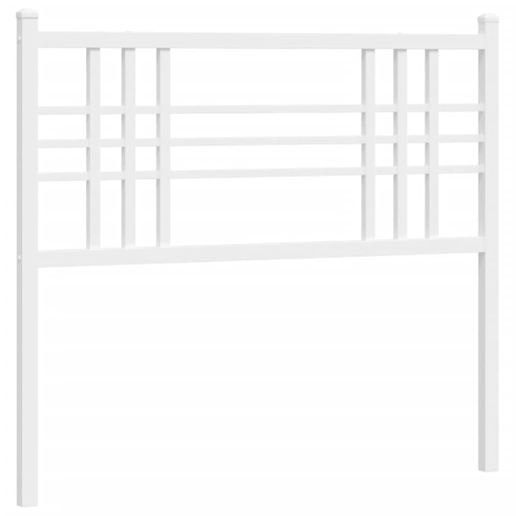 Tête de lit métal blanc 100 cm