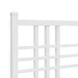 Tête de lit métal blanc 140 cm