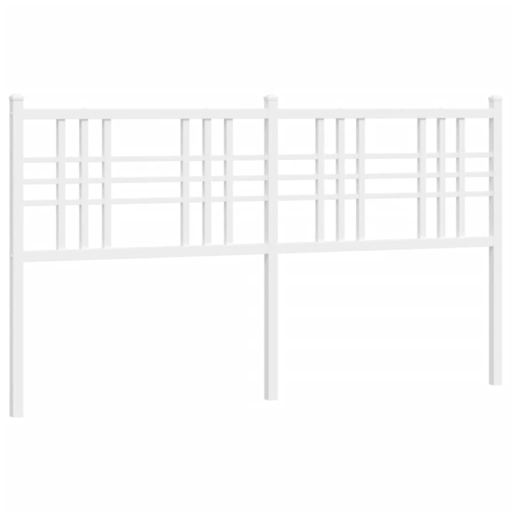 Tête de lit métal blanc 150 cm