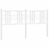 Tête de lit métal blanc 150 cm