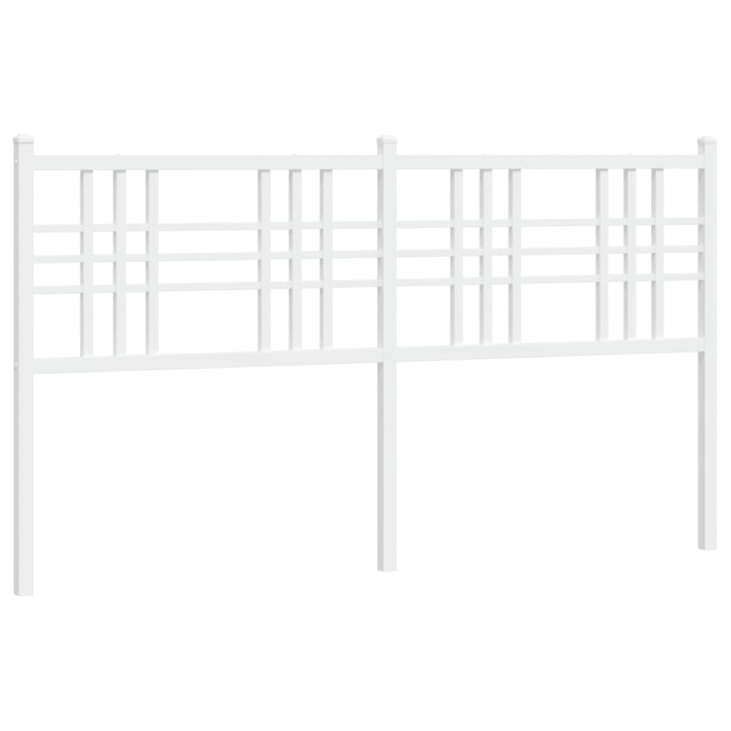 Tête de lit métal blanc 160 cm