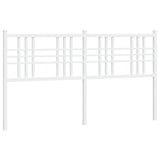 Tête de lit métal blanc 160 cm