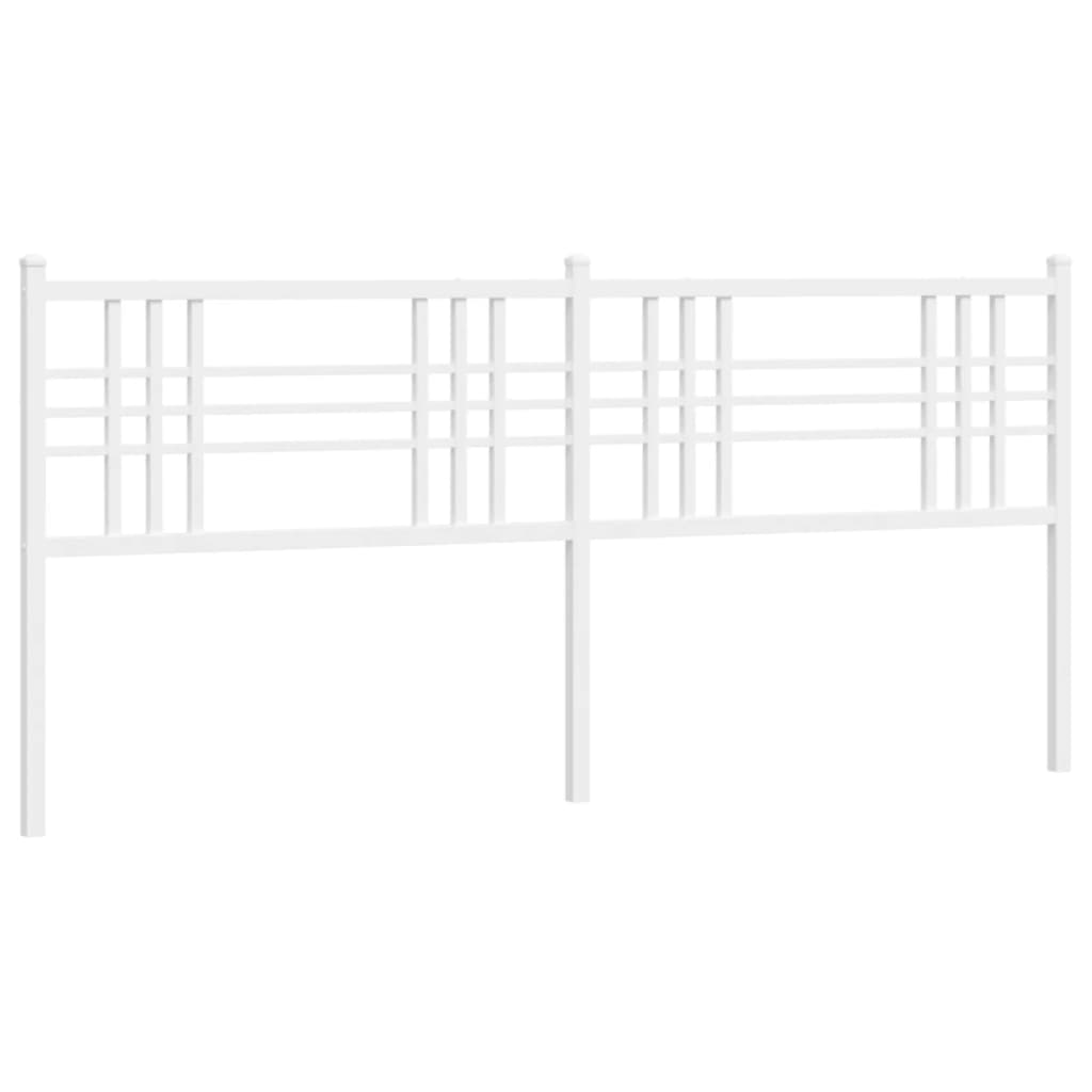 Tête de lit métal blanc 193 cm