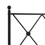 Tête de lit métal noir 75 cm