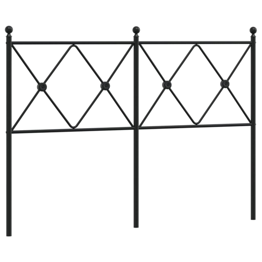 Tête de lit métal noir 120 cm