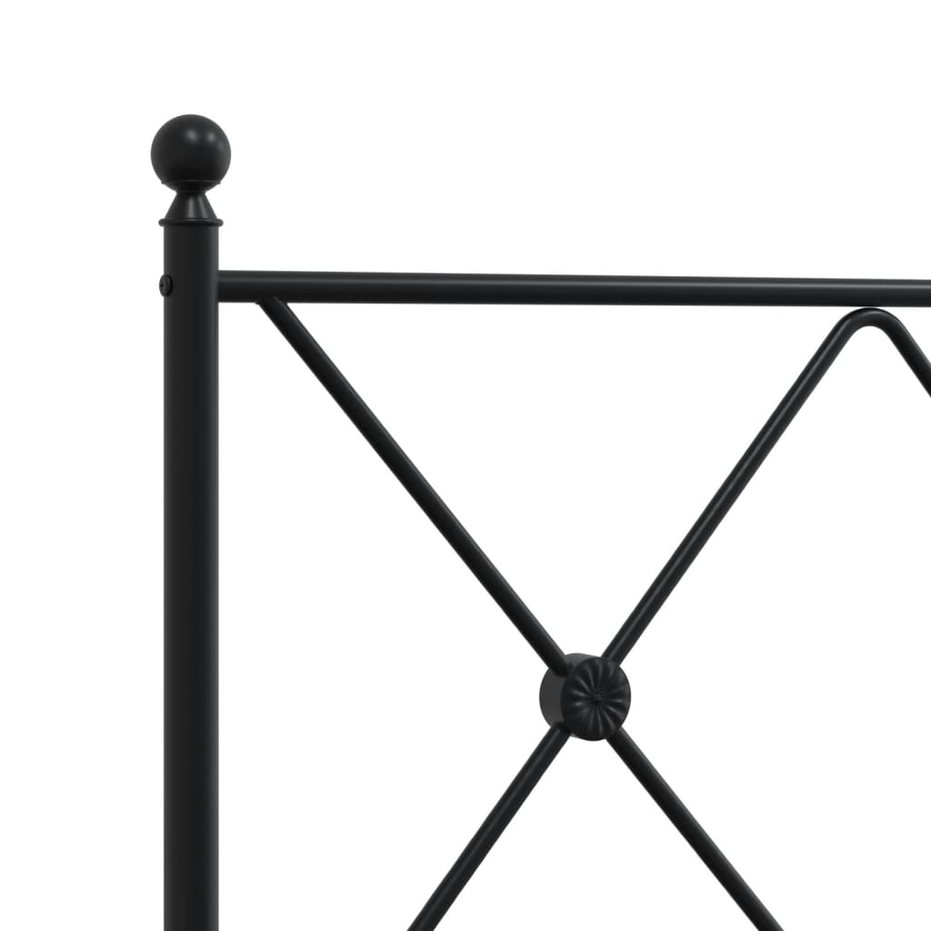 Tête de lit métal noir 140 cm