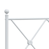 Tête de lit métal blanc 75 cm