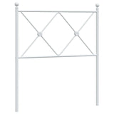 Tête de lit métal blanc 80 cm