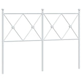 Tête de lit métal blanc 120 cm