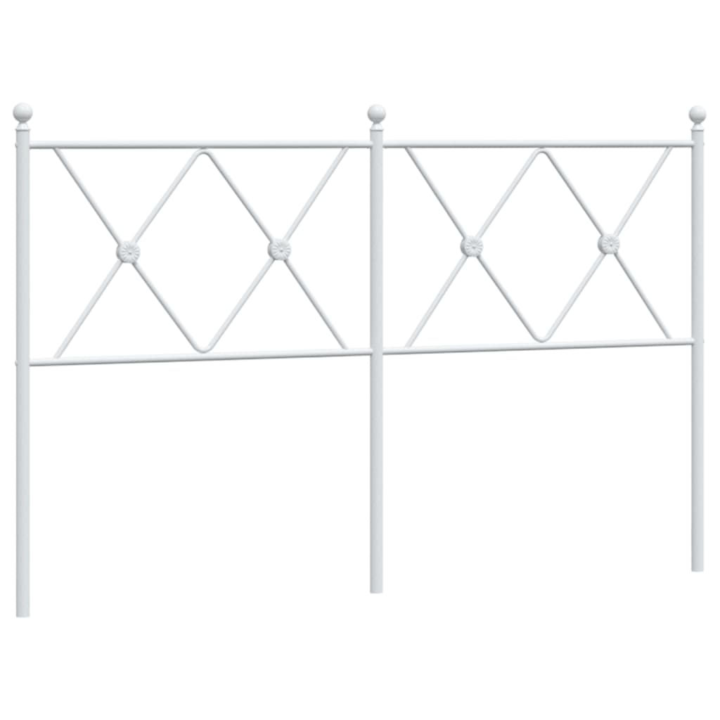 Tête de lit métal blanc 137 cm